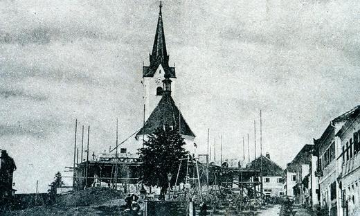 Kirchenausbau 1899 bis 1901, © Topothek Oberneukirchen